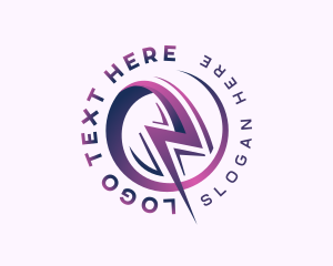 Electric Lightning Bolt logo design