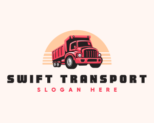 Carrier Truck Transportation logo design