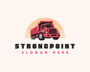 Distribution - Carrier Truck Transportation logo design
