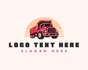 Package - Carrier Truck Transportation logo design