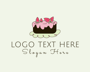 Strawberry Frosting Cake Logo