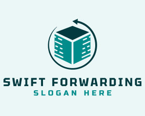 Arrow Cube Forwarding logo design