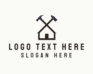 Suburban - House Hammer Handyman logo design
