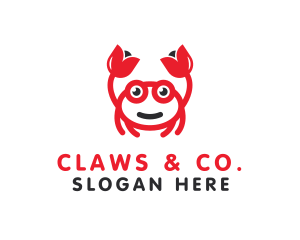 Tulip Claw Crab logo design