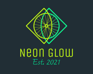 Neon - Neon Bicycle Wheel logo design