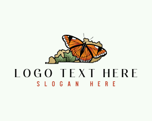 Map - Kentucky Viceroy Butterfly logo design