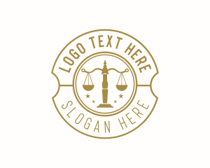 Notary - Justice Legal Law logo design