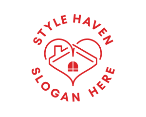 Hostel - Love House Village logo design