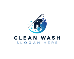 Pressure Washing Cleaning logo design