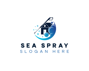 Pressure Washing Cleaning logo design