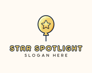 Star Balloon Celebration logo design