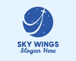 Star Travel Airlines  logo design