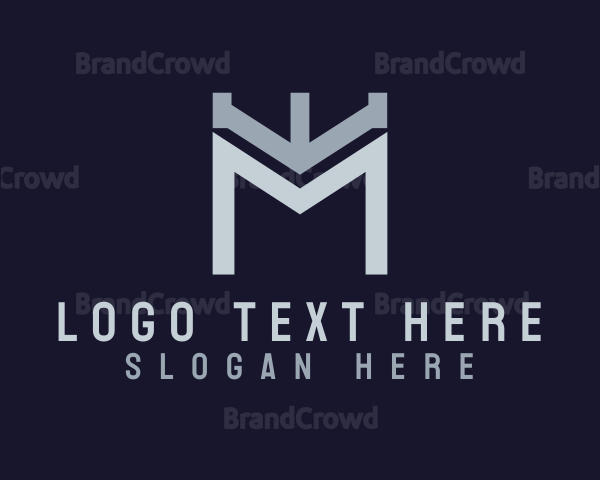 Modern Turret Letter M Logo