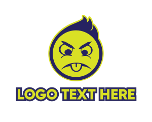 Funny - Tongue Out Emoji logo design