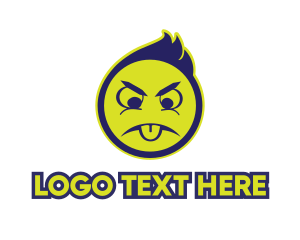 Smiley - Tongue Out Emoji logo design