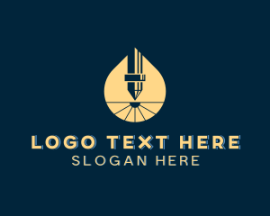 Machinery - Mechanical CNC Laser logo design