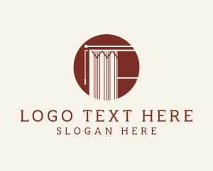 Decor - Home Curtain Interior Design logo design