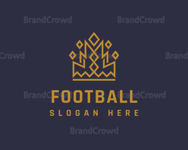 Gold Geometric Crown Logo