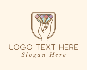 Hand - Diamond Hand Jewelry logo design