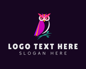 Night - Colorful Night Owl logo design