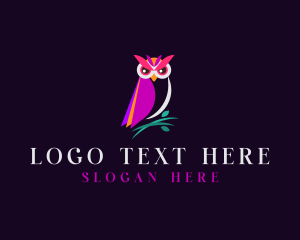 Nocturnal - Nature Night Owl logo design