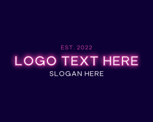 Signage - Pink Neon Signage logo design