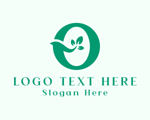 Eco - Organic Leaf Letter O logo design