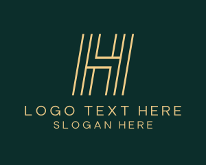 Letter H - Hotel Restaurant Cafe logo design