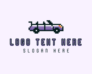 Pixel - Arcade Car Racing Game logo design