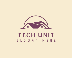 Unit - House Roof Community logo design