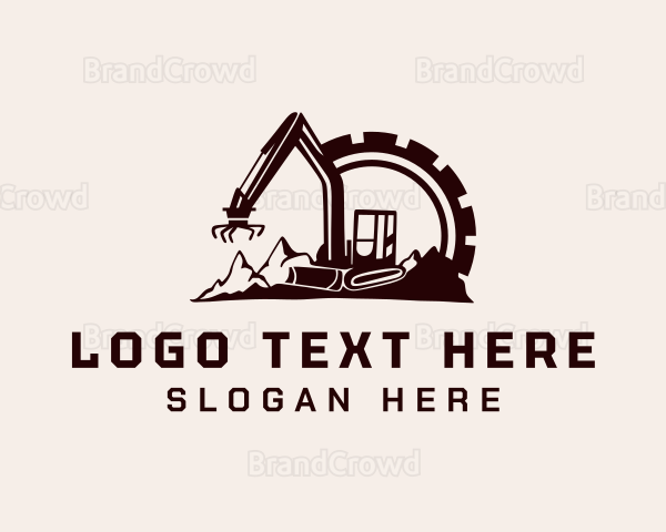 Cog Mountain Heavy Equipment Logo