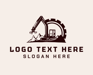 Logging - Cog Mountain Heavy Equipment logo design