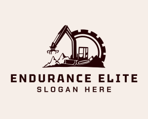 Cog Mountain Heavy Equipment logo design