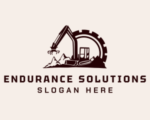 Cog Mountain Heavy Equipment logo design