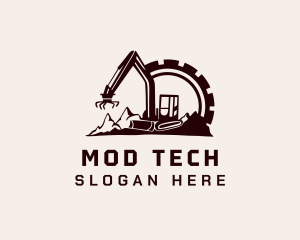 Cog Mountain Heavy Equipment logo design