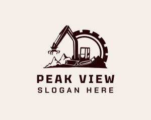 Mountain - Cog Mountain Heavy Equipment logo design