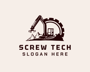 Cog Mountain Heavy Equipment logo design