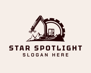 Cog Mountain Heavy Equipment logo design