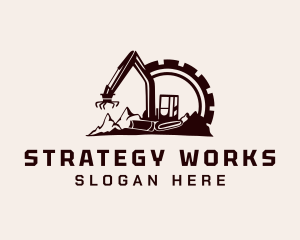 Cog Mountain Heavy Equipment logo design