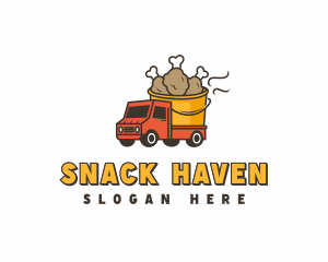 Fried Chicken Street Food logo design