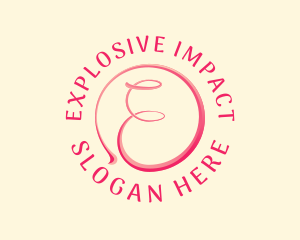 Feminine Beauty Lifestyle Letter E logo design