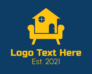 Carpentry - Golden Home Couch logo design