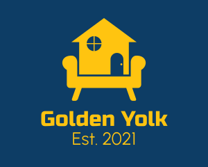 Golden Home Couch logo design