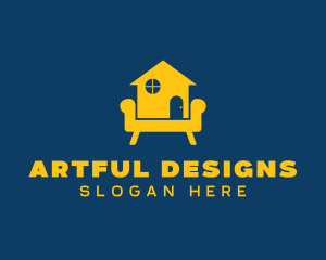 Golden Home Couch logo design