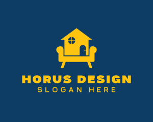 Golden Home Couch logo design