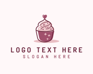 Valentine Cupcake Bakery  Logo