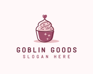 Valentine Cupcake Bakery  logo design