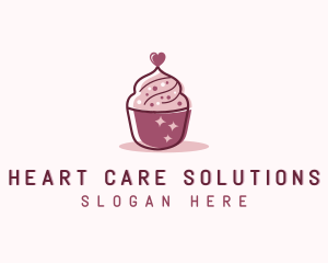 Valentine Cupcake Bakery  logo design