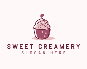 Valentine Cupcake Bakery  logo design