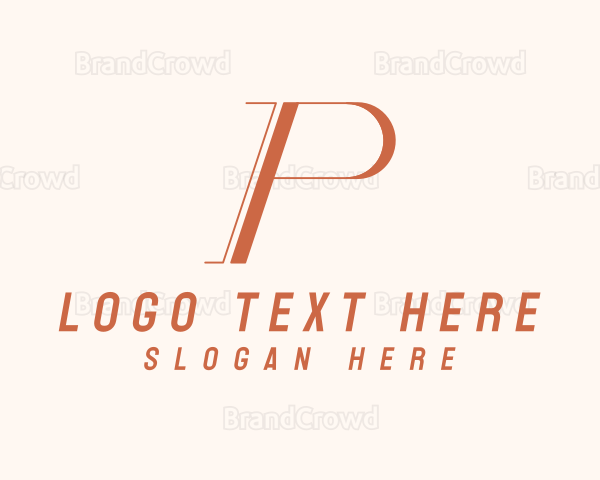 Professional Business  Letter P Logo